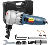 VEVOR Grignoteuse électrique en métal 380 W 1800 tr/min rotor haute vitesse 1,8 mm d'épaisseur 220 V avec lames de rechange pour couper l'acier inoxydable, l'aluminium, le plastique