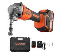 VEVOR Grignoteuse Électrique sans Fil, Cisaille Grignoteuse à Tôle avec Batterie 20 V 4000 mAh, Moteur sans Balais Performant 2200 tr/min, Outil Coupe Métaux Électrique avec Mallette, pour Atelier