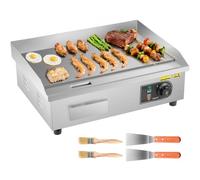 VEVOR Plancha Électrique Plaque à Snacker Commerciale 535 x 300 mm 3200 W
