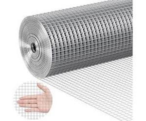 VEVOR Grillage 122cmx3048cm Calibre 19 Structure Soudée Pour Cages à Lapins Jardin