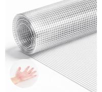 VEVOR Grillage Galvanisé Maille Carrée Fine 6,3 mm, Grillage Soudé en Rouleau 1 x 5 m Diamètre de Fil Métallique 0,55 mm pour Clôture de Jardin, Enclos à Poules, Cages à Lapin, Protection de Plantes