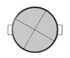 VEVOR Grille de Cuisson 76 cm de Diamètre Grille de Barbecue Ronde en Acier Capacité de Charge de 20 kg Matériel Ustensile avec Marque en X pour Foyer Braséro BBQ Grillade Pique-Nique Camping Jardin
