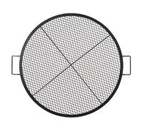 VEVOR Grille de Cuisson 91 cm de Diamètre Grille de Barbecue Ronde en Acier Capacité de Charge de 20 kg Matériel Ustensile avec Marque en X pour Foyer Braséro BBQ Grillade Pique-Nique Camping Jardin