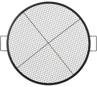 VEVOR Grille de Cuisson 91 cm de Diamètre Grille de Barbecue Ronde en Acier | Pour Foyer Braséro BBQ Grillade Pique-Nique Camping Jardin, Capacité de Charge de 20 kg, Matériel Ustensile avec Marque en X