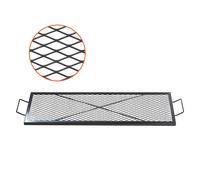 Grille de Cuisson Rectangulaire-VEVOR-111x38 cm-Grille de Barbecue en Acier-Charge de 20 kg-Foyer Braséro BBQ Grillade Pique