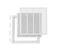 VEVOR Grille de Retour d'Air avec Filtre pour Ouverture de Conduit 50,5 x 50,5 cm, Grille de Ventilation de Retour d'Air Murale, en Acier Revêtement en Poudre, pour Amélioration de la Ventilation