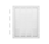 Grille de ventilation VEVOR, adaptée au montage dans des ouvertures (50x63 cm), grille d'évacuation murale, grille à lamelles, grille de retour d'air en acier revêtu par poudre