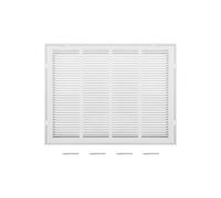 VEVOR Grille de Retour d'Air pour Ouverture de Conduit 60,5x45,5 cm, Grille de Ventilation de Retour d'Air Murale, en Acier Revêtement en Poudre, pour Amélioration de la Ventilation, Filtre Non Inclus