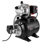 VEVOR Groupe de Surpression 735 W 19 L Pompe avec Réservoir de Pression pour Puits Peu Profonds Jardin et Pelouse, 3750 L/h, Tête de Pompe Acier Inox, avec Surpresseur Auto, Pressostat 1,4-2,8 bar