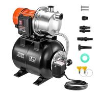 VEVOR Groupe de Surpression Pompe avec Réservoir Pression 19 L 3785 L/h 735 W