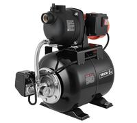 VEVOR Groupe de Surpression 800 W Pompe avec Réservoir de Pression 19 L pour Puits Peu Profonds Arrosage Jardin Pelouse, Tête Pompe Plastique, 5000 L/h, avec Surpresseur Auto, Pressostat 1,4-2,8 bar