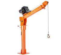 VEVOR Grue de levage électrique pour camionnettes, 998 kg, grue montée sur attelage avec treuil électrique de 2722 kg, en acier, pivotante à 360°, pour levage de marchandise dans construction, usine