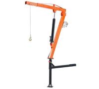VEVOR Grue hydraulique pour camionnette, capacité de 227 kg, grue montée sur attelage, avec 3 capacités de flèche de 50 kg, 100 kg, 200 kg, pour le levage de marchandises dans la construction, l'usine