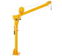 VEVOR Grue pour camionnette avec treuil manuel de 499 kg, grue de levage pour camion pliable, grue à flèche en acier pour camionnette, pivotante à 360°, pour levage de marchandise dans la construction