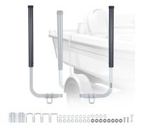 VEVOR Guide de Remorque de Bateau Réglable en Hauteur 1016 mm/1219 mm, Guide de Chargement pour Remorque en Acier Haute Dureté, pour Jet-ski Bateau de Pêche et Petits Voiliers, avec Tubes en PVC