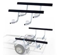 VEVOR Guide de Remorque de Bateau Réglable en Hauteur 425 mm/475 mm, Guide de Chargement pour Bateau en Acier avec Supports, pour Remorque de Type Berceau avec Poutre en en L, Caisson ou Profilé en C