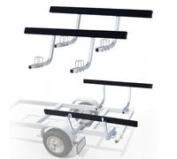 VEVOR Guide de Remorque de Bateau Réglable en Hauteur 425 mm/475 mm, Guide de Chargement pour Bateau en Acier avec Supports, pour Remorque de Type Berceau avec Poutre en en L, Caisson ou Profilé en C