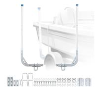 VEVOR Guide de Remorque de Bateau Réglable en Hauteur 775 mm/1205 mm, Guide de Chargement pour Remorque en Acier Haute Dureté, pour Jet-ski Bateau de Pêche et Petits Voiliers, avec Tubes en PVC