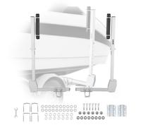 VEVOR Guide de Remorque de Bateau Réglable en Hauteur de 700 à 1050 mm, Guide de Chargement pour Remorque Robuste avec Guidage à Rouleaux Fluide, pour Transport des Bateaux de Pêche et Runabout