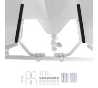 VEVOR Guide de Remorque de Bateau Réglable en Largeur 30 mm, Guide de Chargement pour Bateau en Acier Haute Dureté, pour Remorque de Type Berceau avec Poutre en L, Caisson ou Profilé en C, Noir