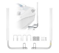 VEVOR Guides de Remorques de Bateaux 110 cm Largeur Réglable de 30 cm Guide de Mise à l’Eau en Acier avec Tube en PVC pour Jet-Skis Bateaux de Pêche Voiliers Dériveurs Bateaux Gonflables