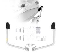 VEVOR Guides de Remorques de Bateaux 53,5 cm Largeur Réglable de 33 cm Guide de Mise à l’Eau en Acier avec Rembourrage de Protection pour Petit Bateau de Pêche Dériveur Bateau Pneumatique Plage