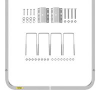 VEVOR Guides de Remorques de Bateaux 62x116 cm, Une Paire de Guide de Mise à l’Eau en Aluminium, Résistants à la Rouille avec Largeur Réglable, pour Jet-Ski Bateau de Pêche Voilier Dériveur Marin