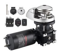 VEVOR Guindeau Électrique, 12 V CC, Guindeau Ancre de Bateau 6-11 m, Traction Maximale 320 kg, 600 W, Compatible avec Chaîne 6,35 mm ou Corde Nylon 14 et 16 mm, Construction en Acier Inoxydable 316