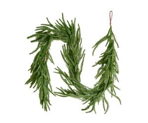 VEVOR Guirlande de Noël, 1,5 m, Guirlande de Pin Norfolk Artificiel, Décoration de Noël Verte, pour Intérieur, Extérieur, sur Table, Manteau de Cheminées, Cheminées, à Suspendre, à Poser, Couronnes