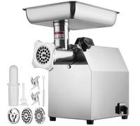 VEVOR Hachoir à Viande 650 W Hachoir Électrique Multifonctionnel 3,76 kg/min avec 2 Lames 2 Plaques de Broyage Poussoir à Saucisses en Inox Alimentaire pour Hacher Rapidement Viande Oignon Ail Herbe