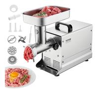 VEVOR Hachoir à Viande Électrique Commercial Poussoir à Saucisses 2,3 kg/min