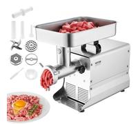 VEVOR Hachoir à Viande Électrique Commercial Poussoir à Saucisses 9,5 kg/min