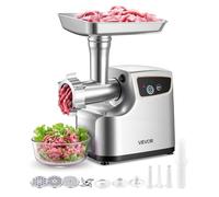 VEVOR Hachoir à Viande Électrique, Machine à Hacher la Viande 2,3 kg/min, pour Steak Haché Tartare Farce Saucisses Cuisine Maison, 700 W, avec 3 Plaques de Hachage, 3 Entonnoirs et Kit à Kébbé