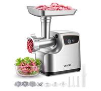 VEVOR Hachoir à Viande Électrique, Machine à Hacher la Viande 2,3 kg/min, pour Steak Haché Tartare Farce Saucisses Cuisine Maison, 700 W, avec 3 Plaques de Hachage, 3 Entonnoirs et Kit à Kébbé