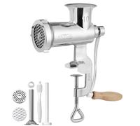 VEVOR Hachoir à Viande Manuel Broyeur à Viande en Inox Restaurants Boucheries