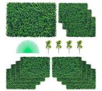 VEVOR Haie Artificielle Panneaux Muraux De Buis Protection De Fond Décor 12pcs 60x40cm