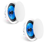 VEVOR Haut-Parleur de Plafond, 20,3 cm 8'', système Haut-parleurs encastrés au Plafond Mural, 2PCS, 50 W, 8 Ω, 89 DB, pour Cuisine à Domicile, Salon, Chambre à Coucher, porches extérieurs Couverts