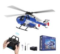 VEVOR Hélicoptère télécommandé 2,4 GHz, 4 hélices, gyroscope 6 axes, avion RC à 4 canaux pour débutants, éclairage LED et décollage/atterrissage à une touche, jouet pour enfants à partir de 8 ans
