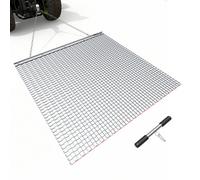 VEVOR Herse à Chaîne 122x122 cm Herse Traînée à Chaîne en Acier Galvanisé pour Nivellement Prairie Ornières des Allées de Gravier et des Champs, Compatible avec Remorquage de Tracteurs, VTT, Quads
