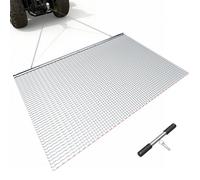 VEVOR Herse à Chaîne 201x122 cm Herse Traînée à Chaîne en Acier Galvanisé pour Nivellement Prairie Ornières des Allées de Gravier et des Champs, Compatible avec Remorquage de Tracteurs, VTT, Quads