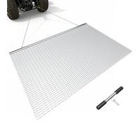 VEVOR Herse à Chaîne 201x122 cm Herse Traînée à Chaîne en Acier Galvanisé pour Nivellement Prairie Ornières des Allées de Gravier et des Champs, Compatible avec Remorquage de Tracteurs, VTT, Quads