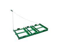 VEVOR Herse Traînée 1220 x 500 mm Râteau Niveleur Remorquable d'Allée avec Barres et Chaîne 1830 mm, Niveleuse d'Allée de Gravier, Outil de Nivellement, pour VTT, UTV, Tracteur de Pelouse de Jardin