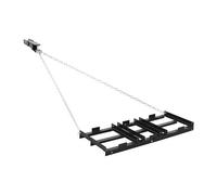 VEVOR Herse Traînée 122x50 cm Râteau de Nivellement Traîné avec Chaine 183 cm pour Niveler Sol, Pâturages, Allées de Gravier, Jardin, Pelouse, Compatible avec Tracteur de Pelouse et Compact, VTT, UTV