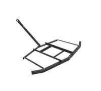 VEVOR Herse Traînée 1670 mm Râteau Niveleur Remorquable d'Allée de Gravier en Acier Q235 avec Barres Réglables, Capacité Charge 22,7 kg, Outil de Nivellement pour VTT, UTV, Tracteur de Pelouse Jardin