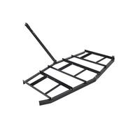 VEVOR Herse Traînée 2150 mm Râteau Niveleur Remorquable d'Allée de Gravier en Acier Q235 avec Barres Réglables, Capacité Charge 22,7 kg, Outil de Nivellement pour VTT, UTV, Tracteur de Pelouse Jardin