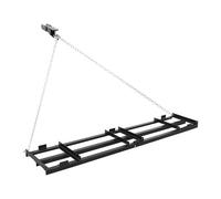 VEVOR Herse Traînée 243,5x50 cm Râteau de Nivellement Traîné avec Chaine 183 cm pour Niveler Sol, Pâturages, Allées Gravier, Jardin, Pelouse, Compatible avec Tracteur de Pelouse et Compact, VTT, UTV