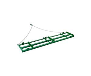 VEVOR Herse Traînée 2435 x 500 mm Râteau Niveleur Remorquable d'Allée avec Barres et Chaîne 1830 mm, Niveleuse d'Allée de Gravier, Outil de Nivellement, pour VTT, UTV, Tracteur de Pelouse de Jardin