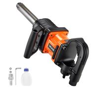 VEVOR Clé à Choc Pneumatique 25,4 mm, Couple Inverse Max 2400 Nm, Réglage 6 Vitesses, 6000 tr/min, Enclume Allongée 152,4 mm, Clé Pneumatique pour Réparation Entretien Camions, Bus, Machines Agricoles