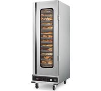 VEVOR Hot Box Chauffe-plats Chauffe-snacks, armoire chauffante pour aliments en acier inoxydable, parfait pour les pizzas au poulet