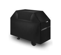 VEVOR Housse de barbecue 1700 mm, bâche de protection barbecue extérieur, imperméable, résistante aux intempéries polyester 600D robuste facile à mettre et enlever, avec sangles auto-agrippantes, noir